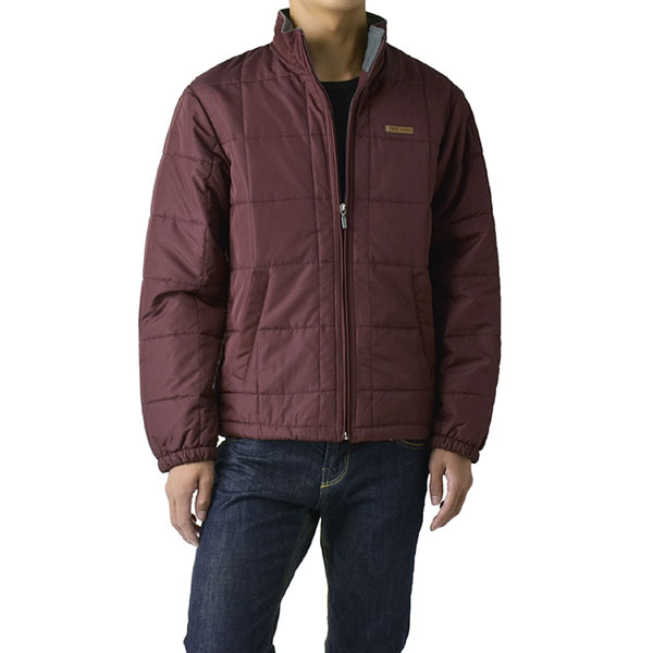 FIRSTDOWN the basic ファーストダウン メンズ ソフトシェル 中綿ジャケット スタンドジャケット 裏フリース 薄中綿 撥水 防寒 保温 ブロックキルト セール B7F | FIRST DOWN | 02