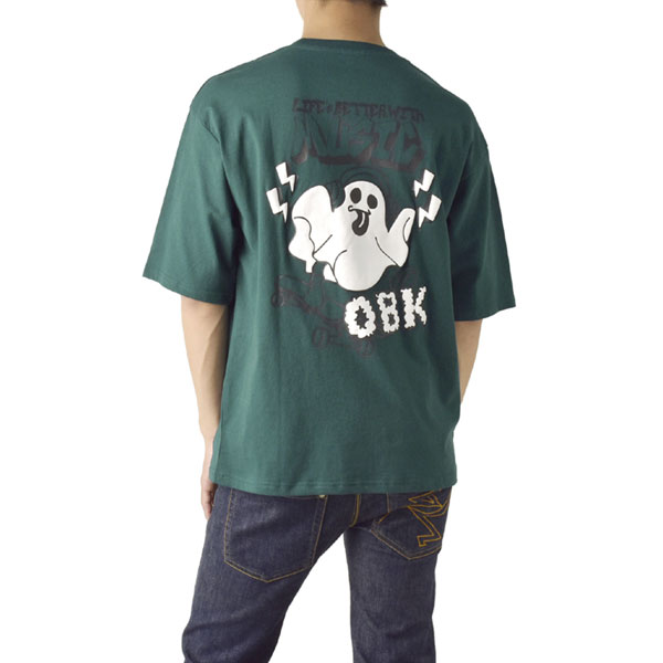 VISSLA☆UPSIDE DOWN ORGANIC TEE バックプリント 半袖 Tシャツ FLAG ON CREW メンズ バックプリント 半袖Tシャツ 発泡プリント