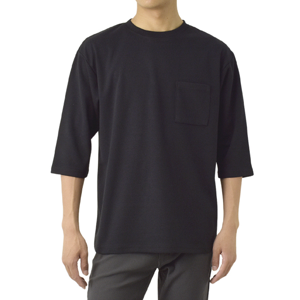 FLAG ON CREW 接触冷感 Tシャツ 無地 7分袖 5分袖 メンズ ドライ UV