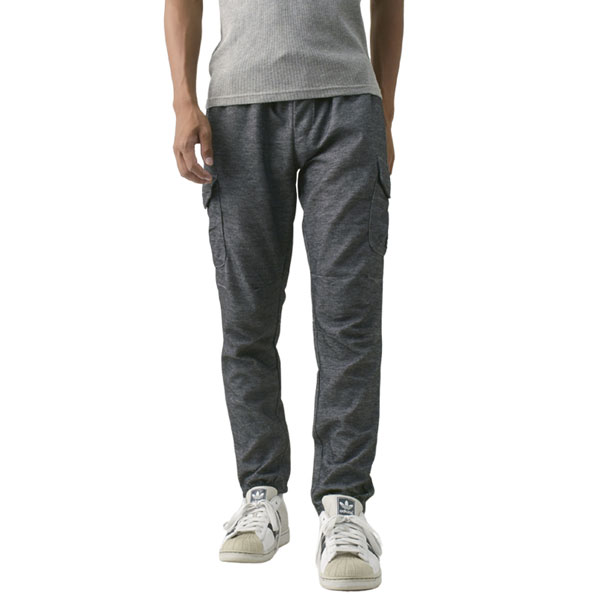 ジョガーパンツ イージーパンツ メンズ デニム調 カットデニム カーゴポケット ストレッチ ウエストゴム カーゴパンツ B8J セール【パケ1】 爆買 | FLAG ON CREW | 02