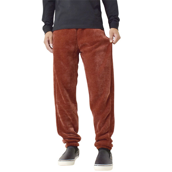 パンツ メンズ 無地 イージーパンツ 着る ホカロン ニット 裏ボア なめらか ふわふわ フリース あたたか 秋冬 B9I セール【パケ1】【A】爆買 | ホカロン | 01