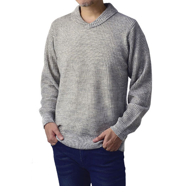 レノマ U.P renoma メンズ セーター ショールカラー 畦編みニット 衿付きセーター トップス B9P【パケ1】【A】