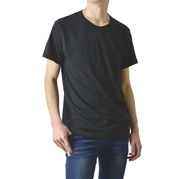 GERRY ジェリー クルーネック Vネック メンズ Tシャツ 2枚組 2Pパック 綿混素材 白T 黒T インナーウェア 肌着 B9U【パケ1】【A】｜flagon｜03