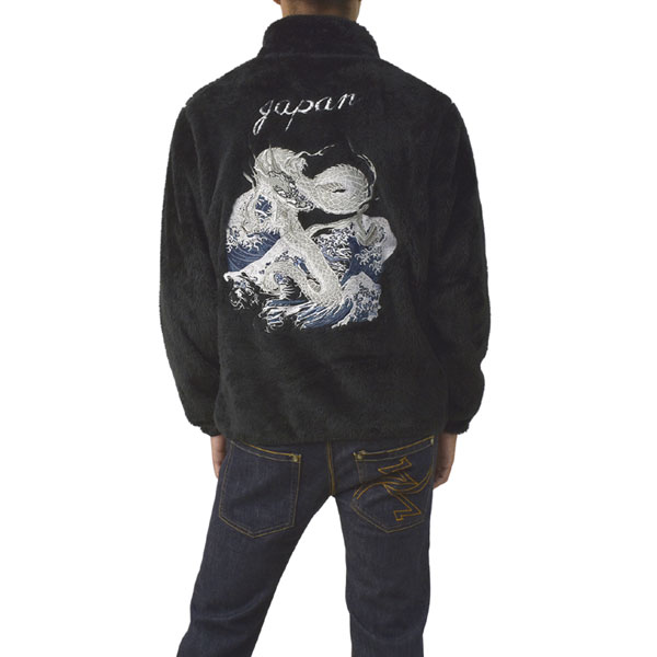 FLAG ON CREW フリース ジャケット ユニセックス スカジャン