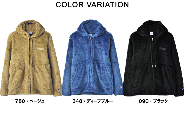 Champion チャンピオン ジップフーデッドジャケット メンズ ボア
