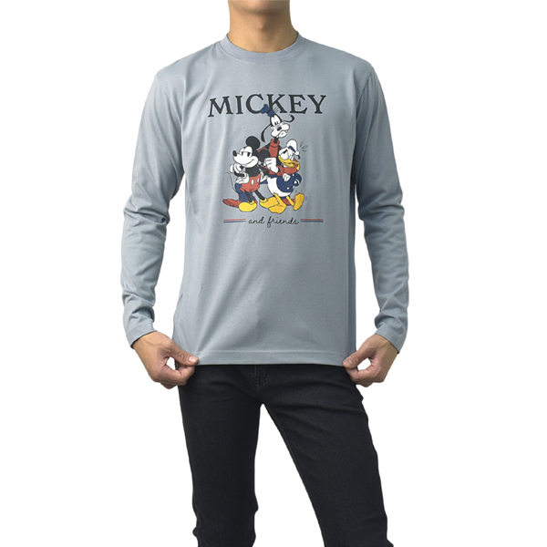 Disney（ディズニー） Tシャツ 長袖 メンズ カットソー トップス