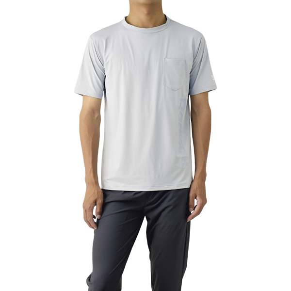 吸汗速乾 接触冷感 Tシャツ 半袖 メンズ Reebok リーボック Q-MAX0.4 UVカット 紫外線対策 耐塩素 ポケット付き ストレッチ 水陸両用 C2I セール【パケ2】爆買 | Reebok | 02