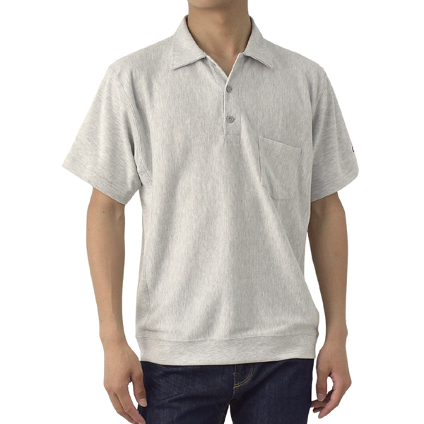 吸水速乾 ポロシャツ 半袖 Champion チャンピオン REVERSE WEAVE リバースウィーブ ポケット付き 綿素材 C3-B308 ブランド 正規品 C2U セール【パケ1】爆買 | Champion | 02