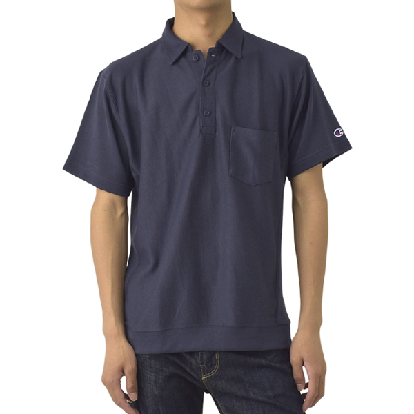 吸水速乾 ポロシャツ 半袖 Champion チャンピオン REVERSE WEAVE リバースウィーブ ポケット付き 綿素材 C3-B308 ブランド 正規品 C2U セール【パケ1】爆買 | Champion | 04