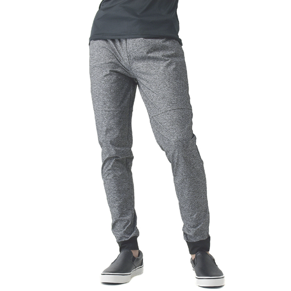 メンズ ストレッチ天竺 ジョガーパンツ ウエストギャザー ウエスト紐 配色切替 吸汗速乾 新作 C3A セール【パケ1】 爆買 | FLAG ON CREW | 01