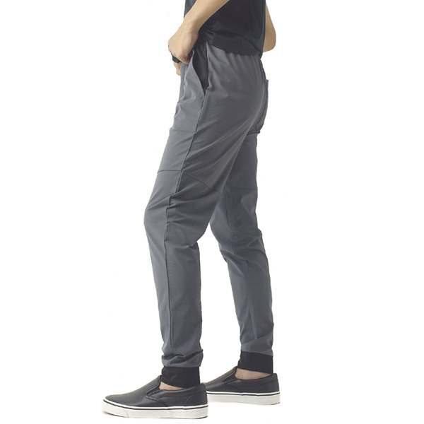 メンズ ストレッチ天竺 ジョガーパンツ ウエストギャザー ウエスト紐 配色切替 吸汗速乾 新作 C3A セール【パケ1】 爆買 | FLAG ON CREW | 02