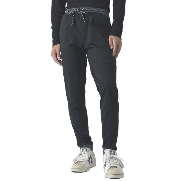 メンズ ストレッチ天竺 ジョガーパンツ ウエストギャザー ウエスト紐 配色切替 吸汗速乾 新作 C3A セール【パケ1】 爆買 | FLAG ON CREW | 03