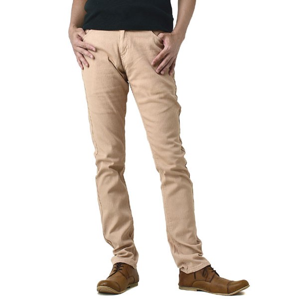 スキニーパンツ メンズ チノスリムパンツ カラーコットン カツラギ ストレッチ ボトム C3H セール【パケ1】 爆買 | FLAG ON CREW | 02