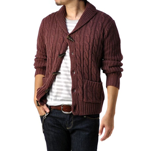 樹皮 通行人 レギュラー カーディガン 茶色 メンズ Future Keith Jp