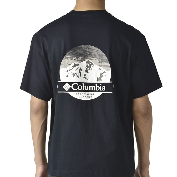 コロンビア Columbia バックプリント Tシャツ ブラックビュート グラフィックティー AE3...