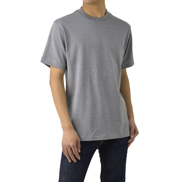 Tシャツ 半袖 クルーネック Hanes ヘインズ MOKU 7オンス グレー コットン100％ HM1-D203 正規品 D2A セール【パケ1】【A】 爆買 | Hanes | 01