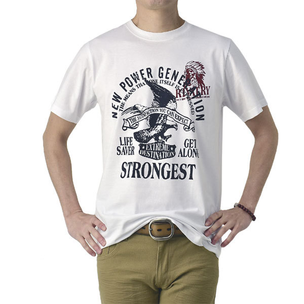 FLAG ON CREW 綿コーマ糸 Tシャツ メンズ 半袖 綿100 カットソー
