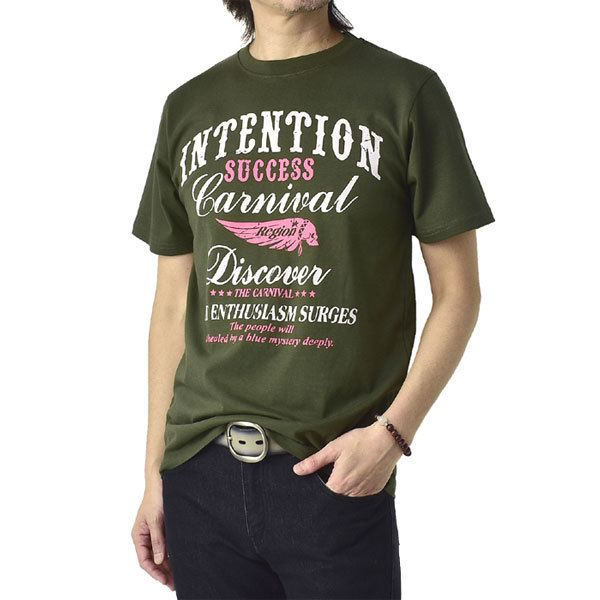FLAG ON CREW 綿コーマ糸 Tシャツ メンズ 半袖 綿100 カットソー
