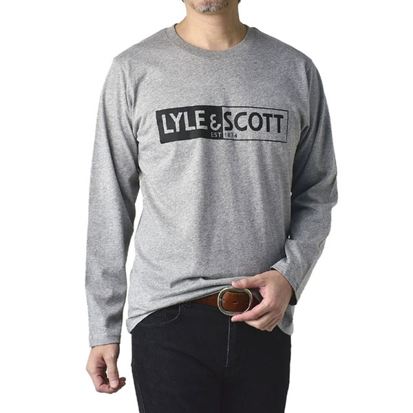 LYLE&amp;SCOTT ライル&amp;スコット メンズ ロンT 長袖Tシャツ 綿コットン100% トップス ...