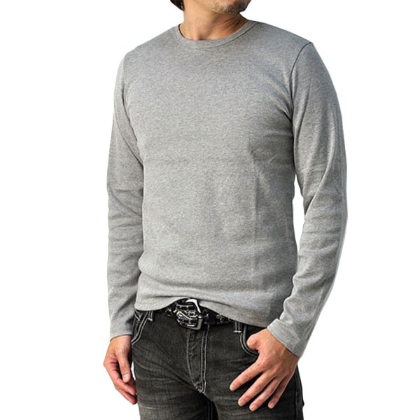 Tシャツ メンズ 長袖 トップス クルーネック フライス ロンT ストレッチ カットソー E2A セール【パケ2】 爆買 | FLAG ON CREW | 06