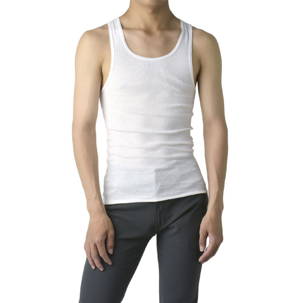 タンクトップ メンズ Hanes ヘインズ アンダーウェア 2枚組 綿 抗菌 防臭 Fresh IQ TAGLESS HM2EZ701 正規品 E3C セール【パケ1】 | Hanes | 01