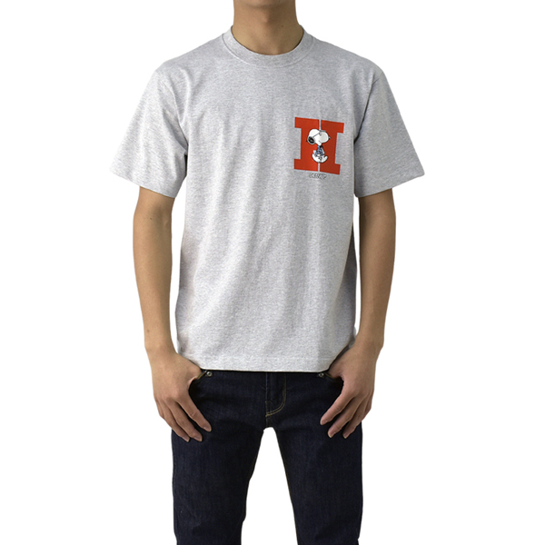 Tシャツ 半袖 クルーネック 綿100％ スヌーピー Hanes ヘインズ BEEFY-T コラボ 限定 厚手 肉厚 丈夫 タフ ユニセックス HM1-D003 H2B 爆買 セール【パケ1】 | BEEFY-T | 02