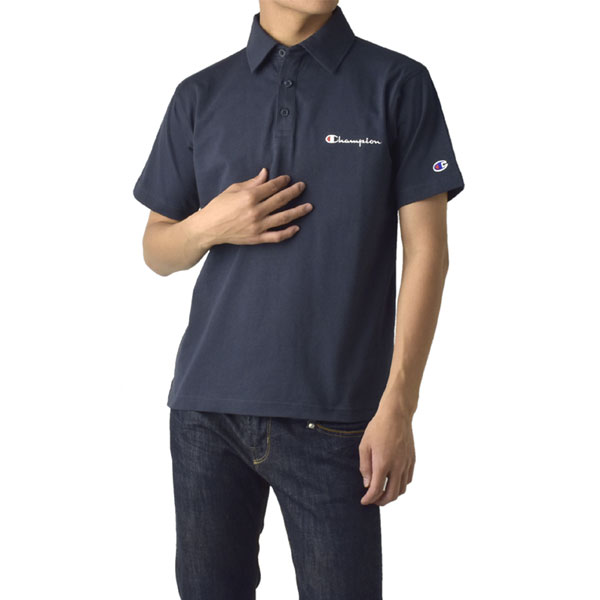Champion（チャンピオン） ポロシャツ メンズ 半袖ポロ ワンポイント