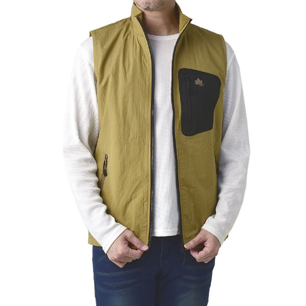 最終処分 ロゴス LOGOSPark メンズ ナイロンベスト 撥水加工 メッシュ裏地 アウトドア 軽量 正規品 X1E セール【パケ1】 爆買 | LOGOS | 01