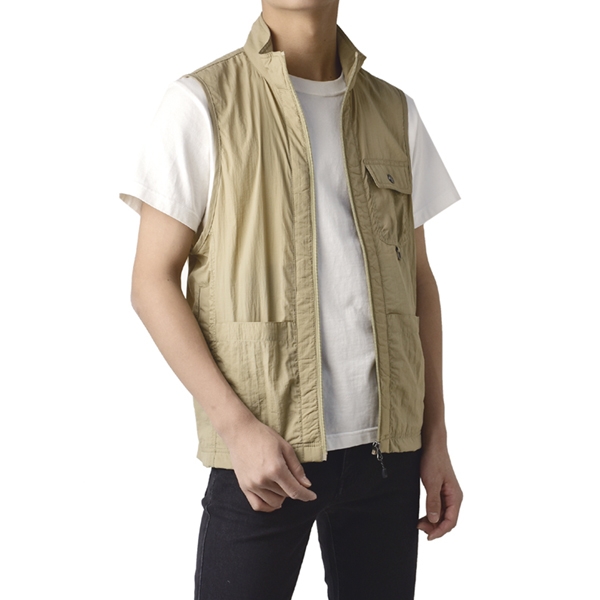 最終処分 FIRSTDOWN thebasic ファーストダウン メンズ ナイロンベスト 抗菌防臭 メッシュ ワッシャー加工 軽量 X2O セール【パケ1】 爆買 | FIRST DOWN | 01