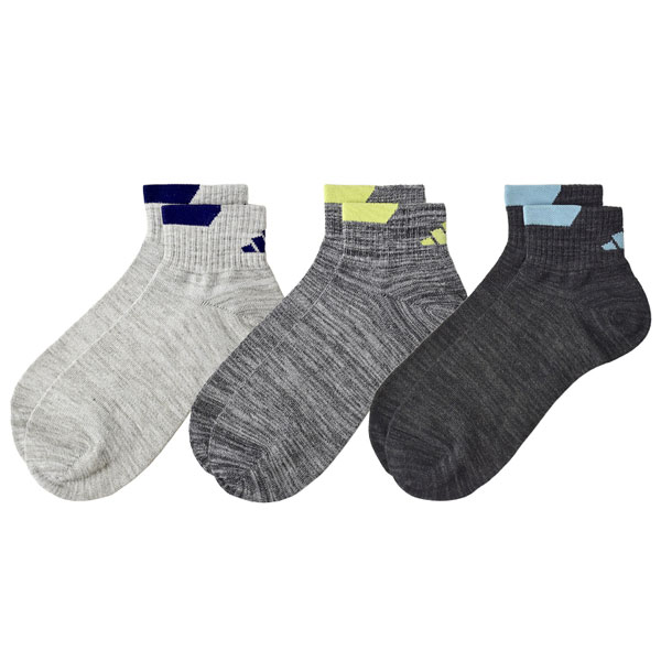 adidas（アディダス） ソックス ショートソックス メンズ 靴下 3足組