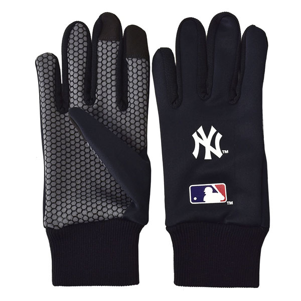 MLBメジャーリーグ グローブ メンズ 裏起毛 ラバーグリップ 正規品 Z8M【パケ2】 手袋