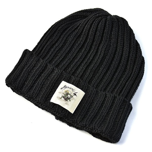 FLAG ON CREW ニット帽 メンズ ニットキャップ 帽子 和柄