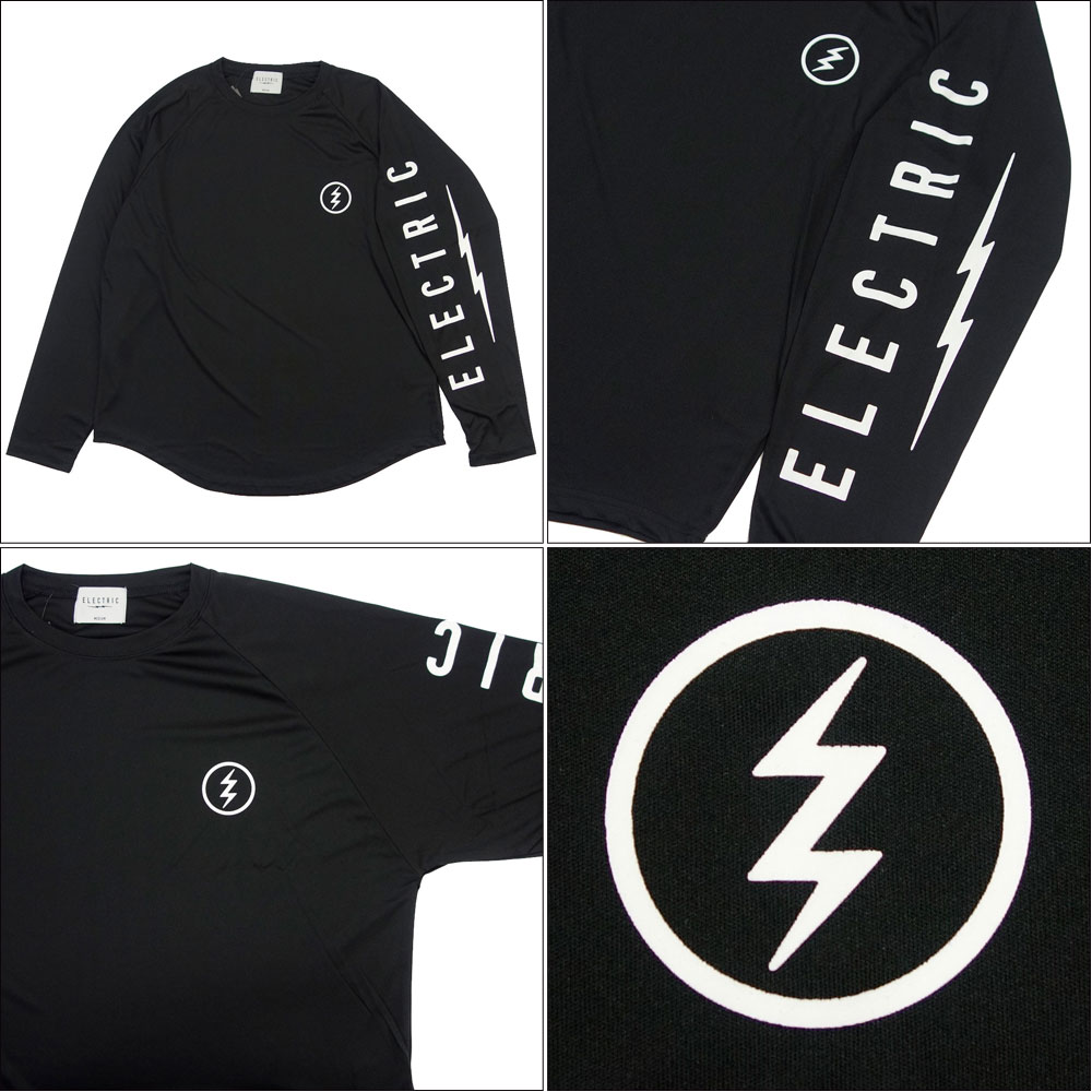 ELECTRIC /エレクトリック ドライメッシュ Tシャツ 長袖 ロンT/ICON LOGO DRY RAGLAN L/S TEE  E22ST02｜ラグラン ラウンドカット オーバーサイズ 速乾 クール