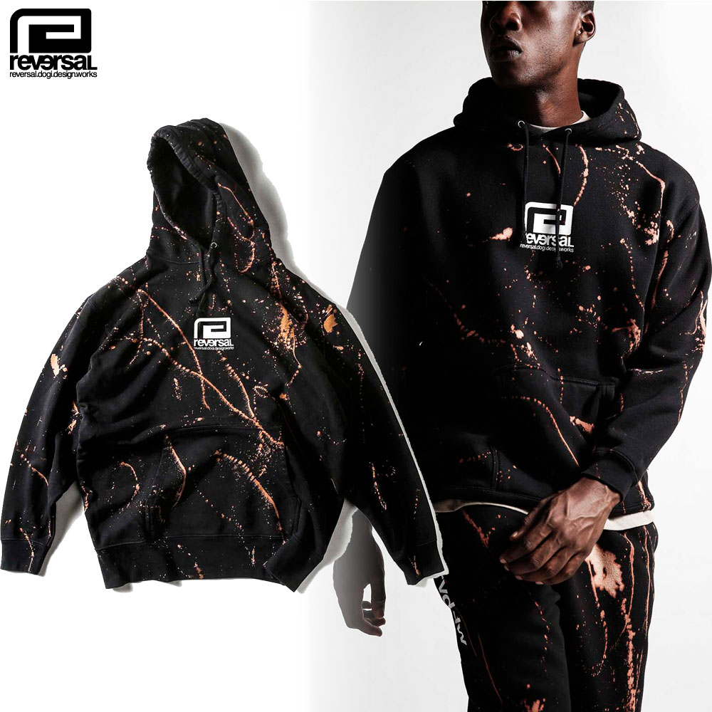 reversal（リバーサル） プルオーバーパーカー ブリーチ加工/BLEACH