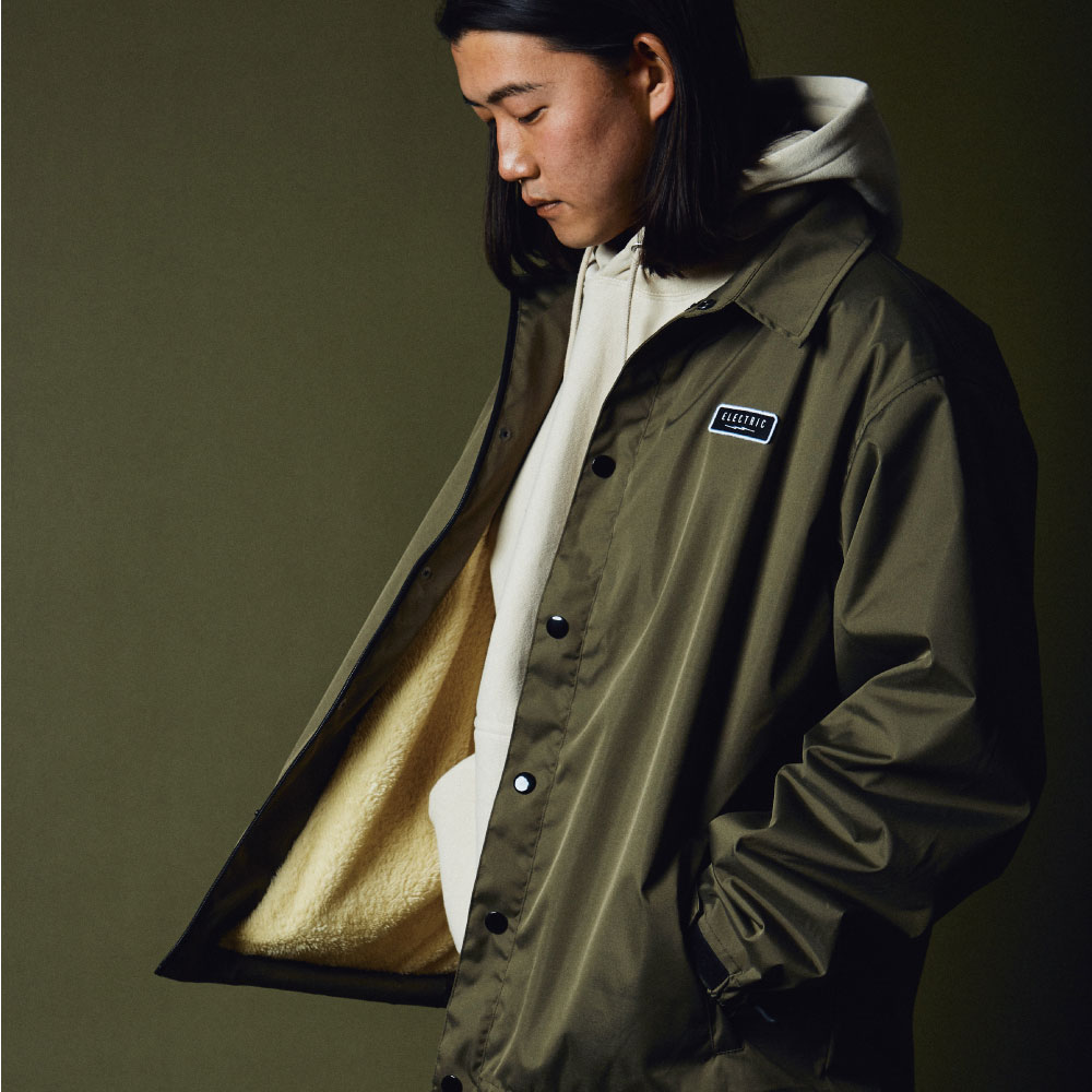 ELECTRIC /エレクトリック コーチジャケット 裏ボア/UNDER VOLT BOA COACH JACKET E24F02｜ナイロンジャケット