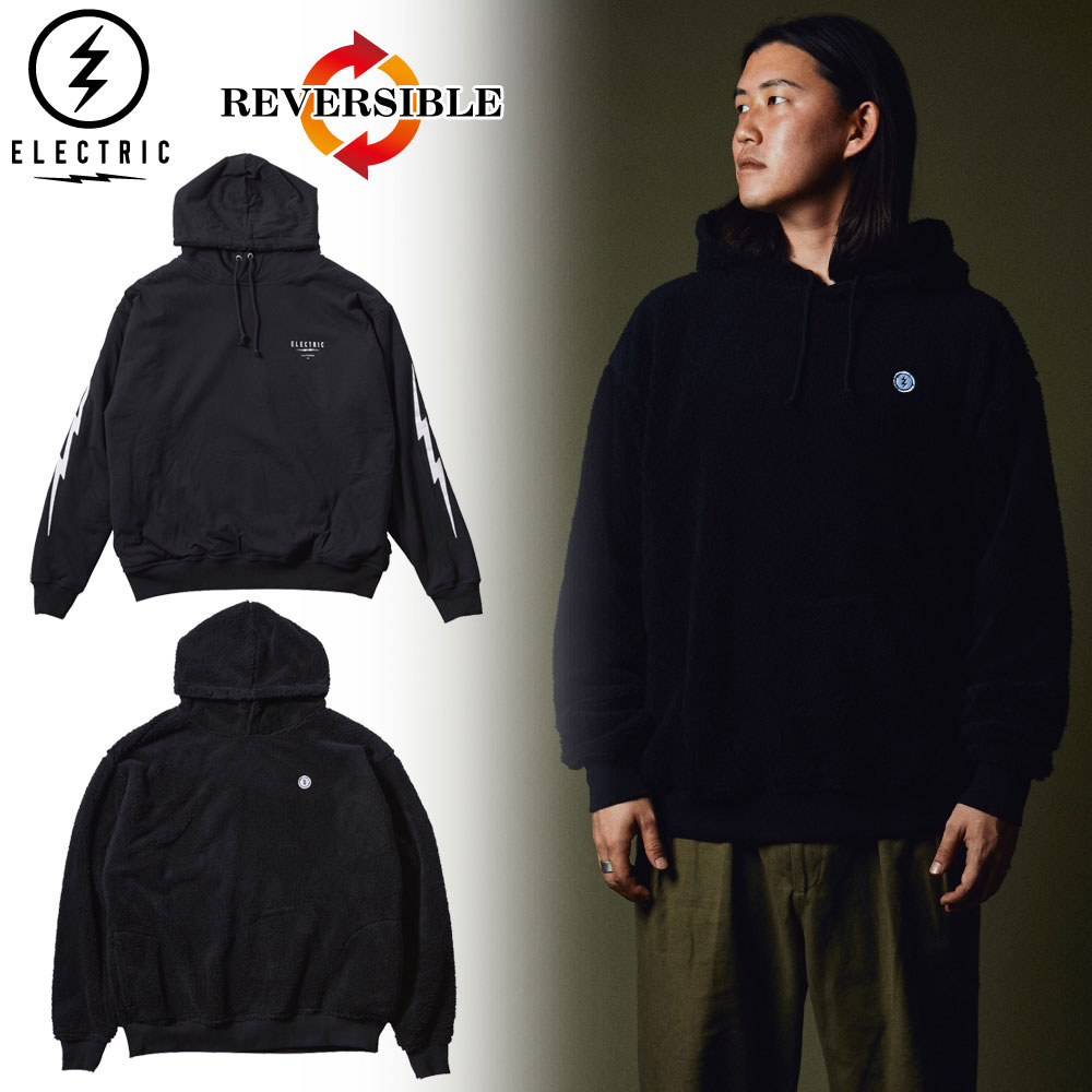 ELECTRIC /エレクトリックプルオーバーパーカー リバーシブル ボア/REVERSIBLE HOOD E24F18｜ボア フード パーカー