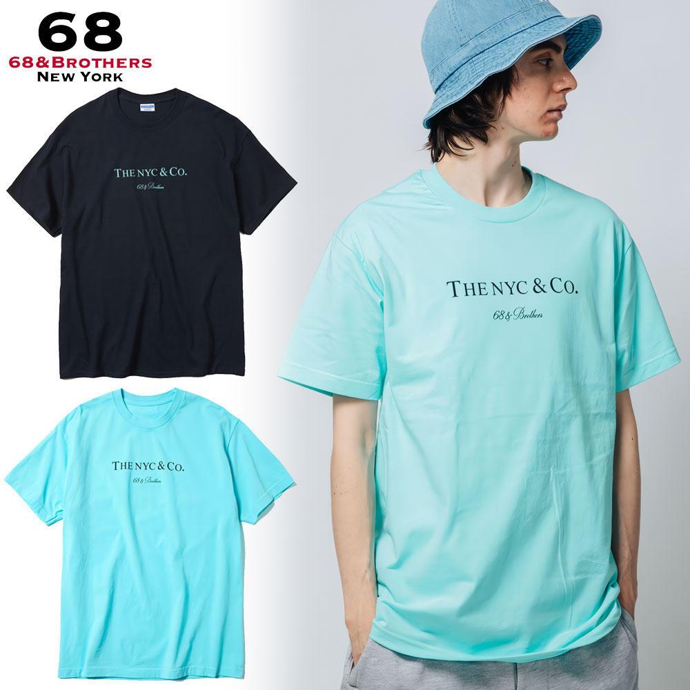 68＆BROTHERS/シックスティエイトアンドブラザーズ｜半袖 Tシャツ コットン/ Print Tee THENYC＆Co No. 7017