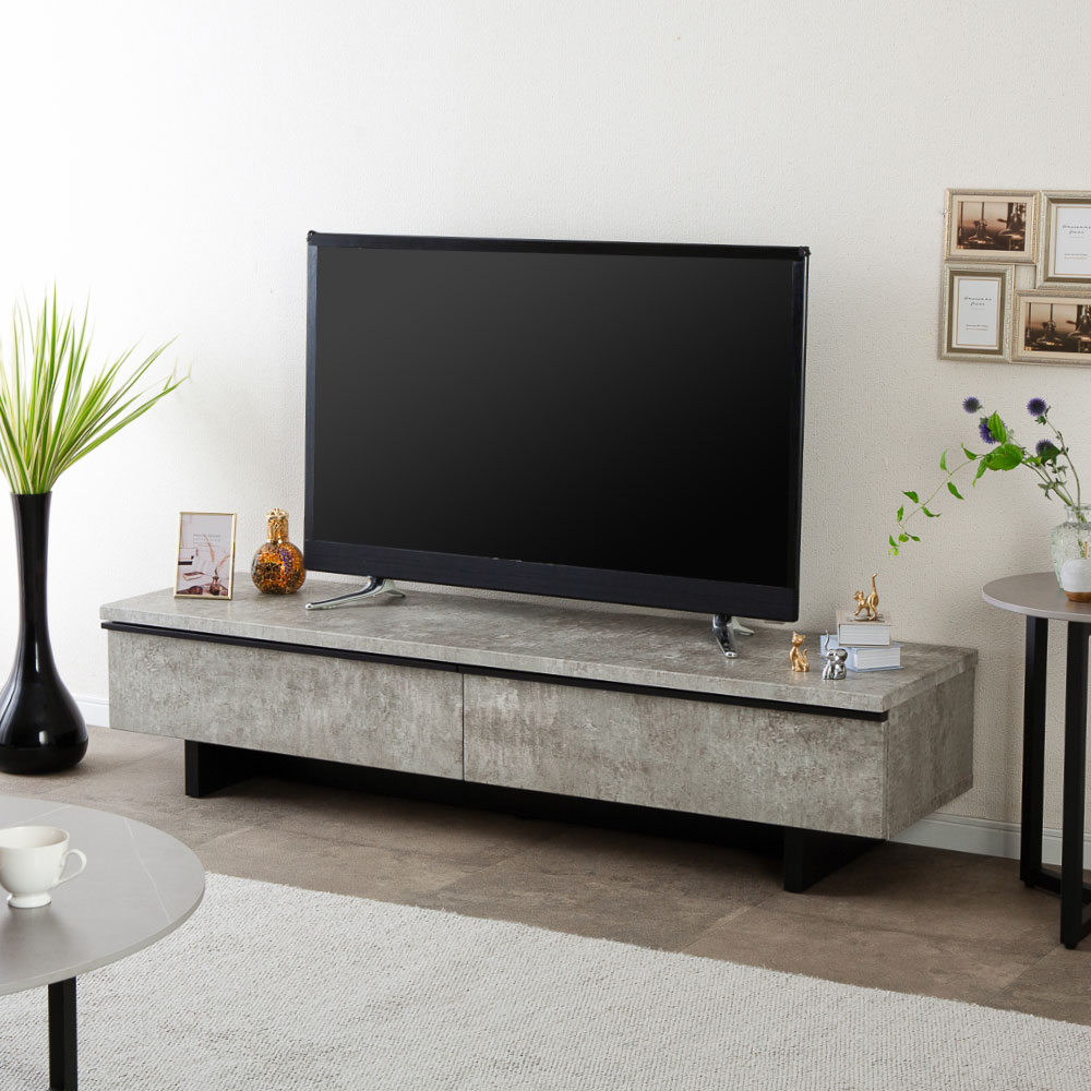 テレビ台 幅150cm 国産 収納 稼働棚 北欧ロータイプ　セラミックグレー テレビ台 幅150cm 国産 収納 稼働棚 北欧ロータイプ セラミックグレー