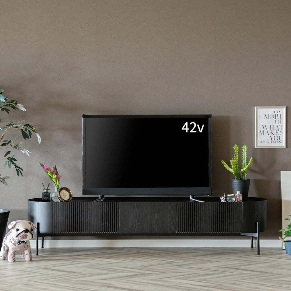 ブラック色でお部屋をカッコよく！テレビ台です！！ W1795/W2095/W2395・テレビボード】テレビ台 幅180、210、240cm 大理石