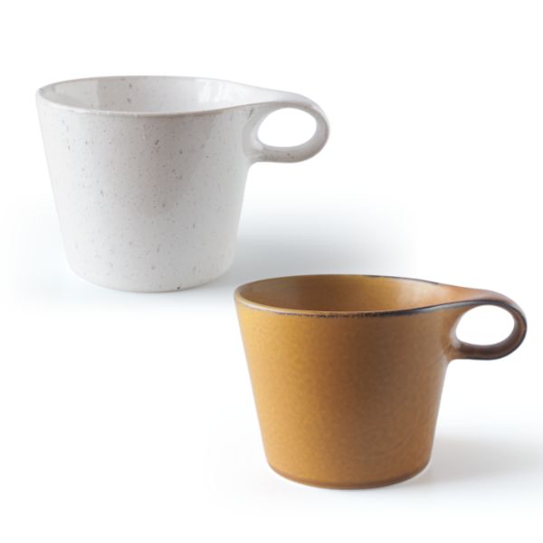 美濃焼 スタッキング ペア マグカップ コーヒーカップ 大人可愛い おしゃれ 積み重ね 2個セット 食器 磁器 日本製 贈り物 夫婦 結婚祝 敬老の日 | ブランド登録なし | 18
