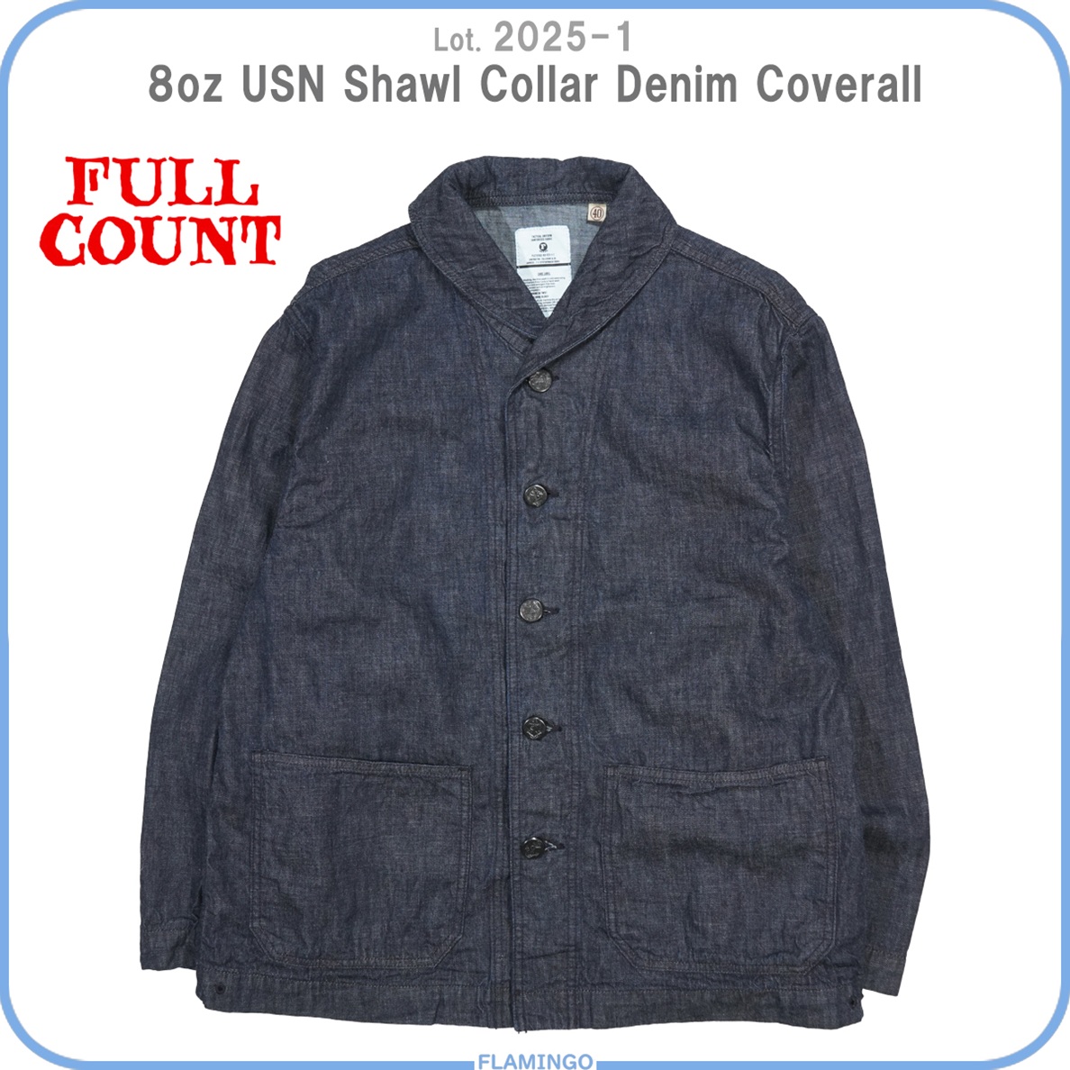FULLCOUNT（フルカウント） FULLCOUNT 2052-1 8oz USN Shawl Collar