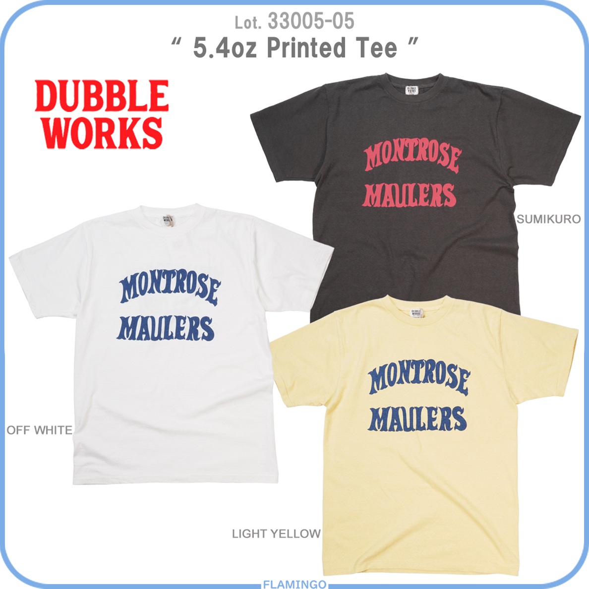DUBBLEWORKS（ダブルワークス） DUBBLEWORKS 33005-05 5.4oz プリント
