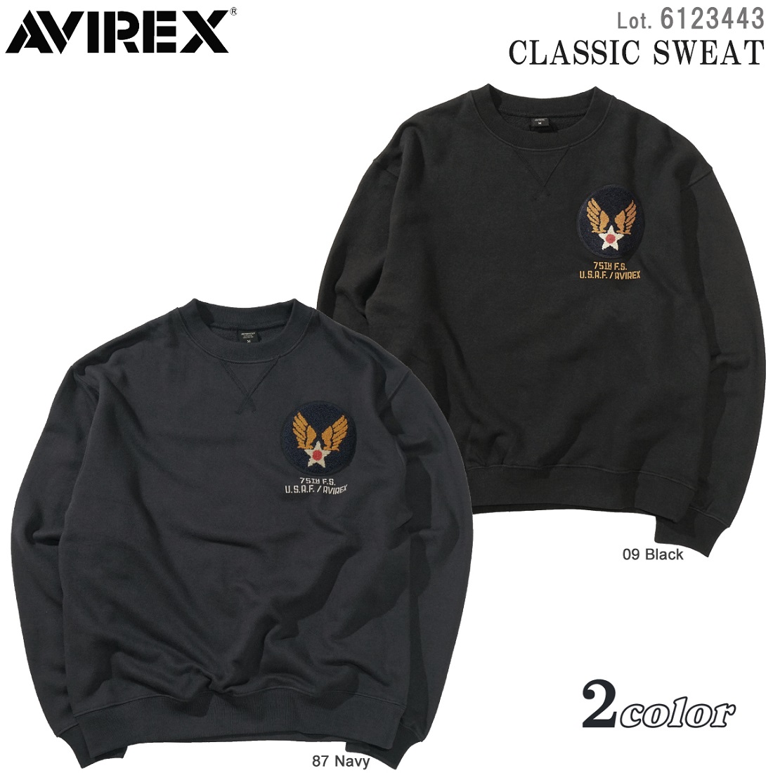 6123443 アビレックス AVIREX 