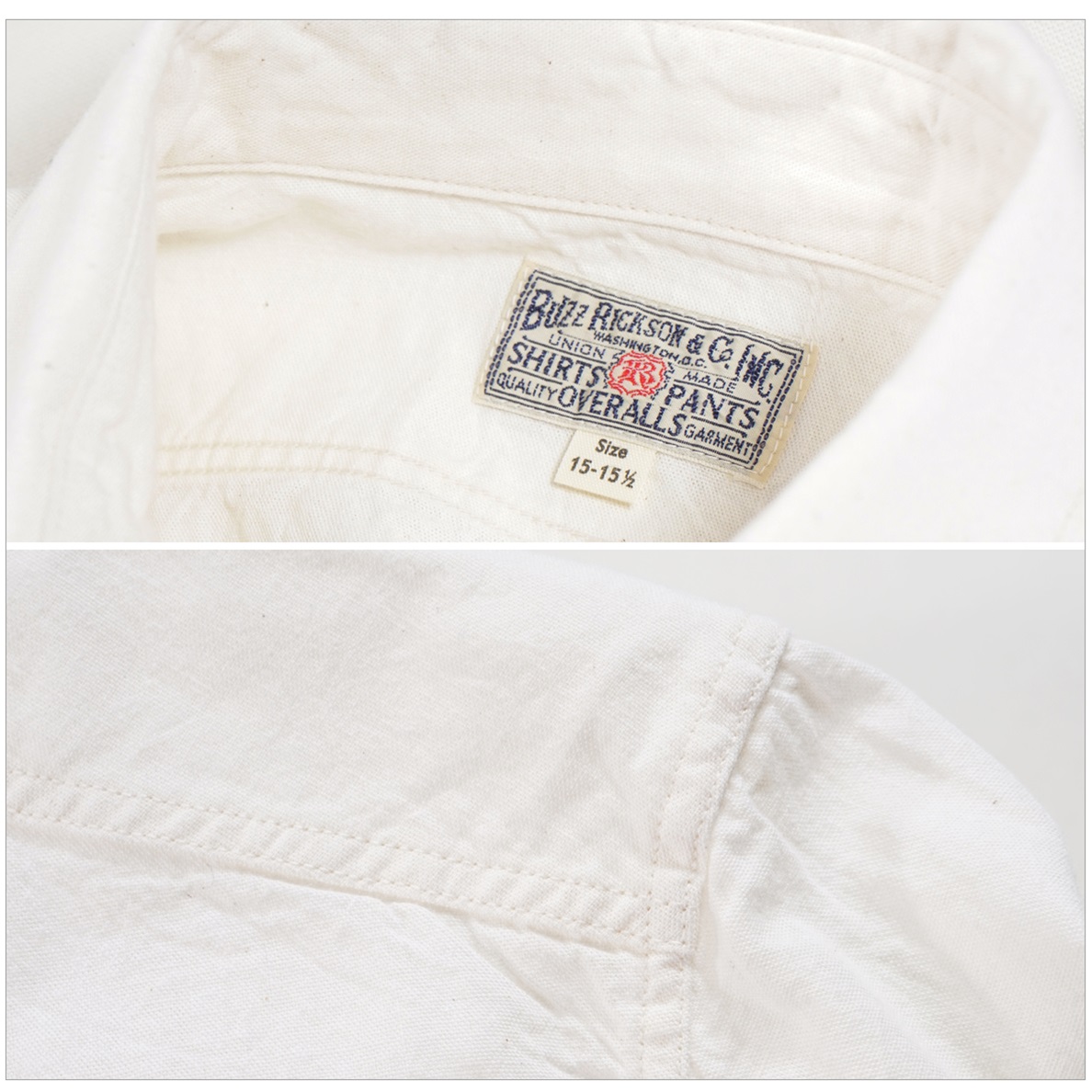 BUZZ RICKSON'S バズリクソンズ BR25996 WHITE CHAMBRAY WORK SHIRT