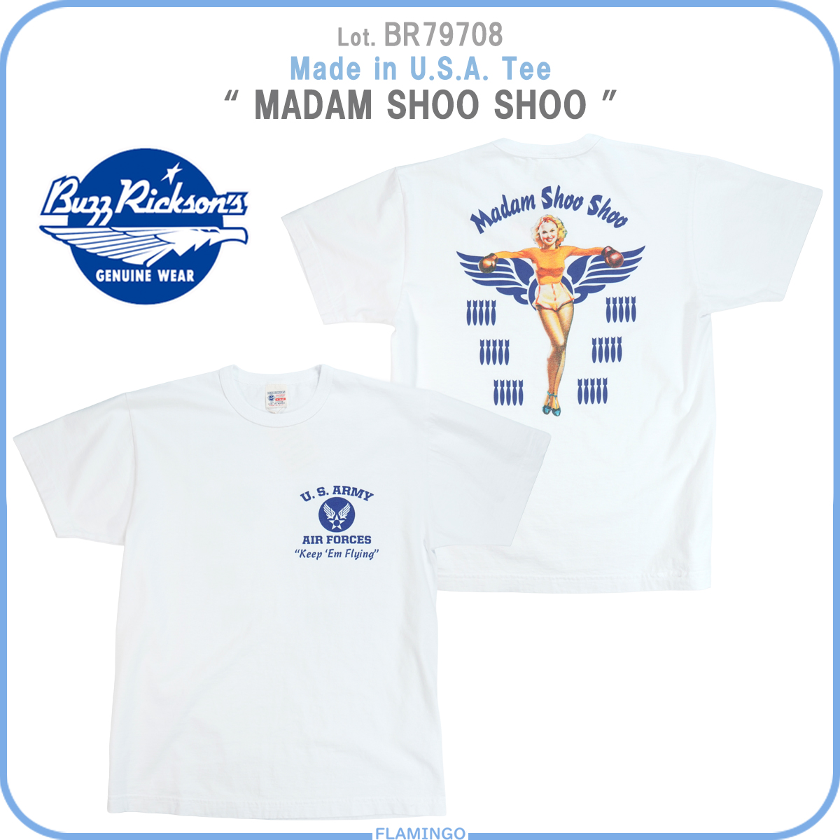 BUZZ RICKSON'S バズリクソンズ BR79708 アメリカ製 半袖 Tシャツ