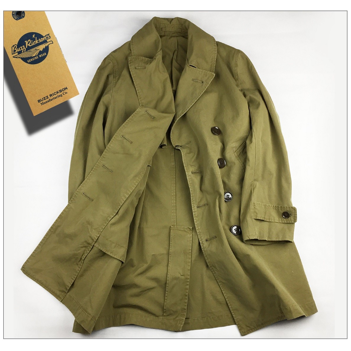 バズリクソンズ BUZZ RICKSON'S 2016年 FW 秋冬 新作 オフィサーズ トレンチ コート OFFICER'S TRENCH COAT  BR13581 送料無料