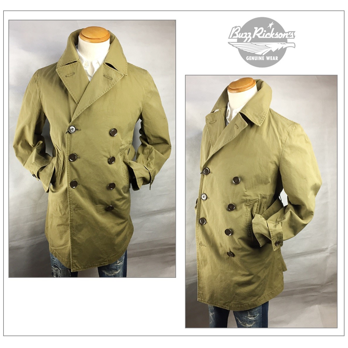 バズリクソンズ BUZZ RICKSON'S 2016年 FW 秋冬 新作 オフィサーズ トレンチ コート OFFICER'S TRENCH COAT  BR13581 送料無料