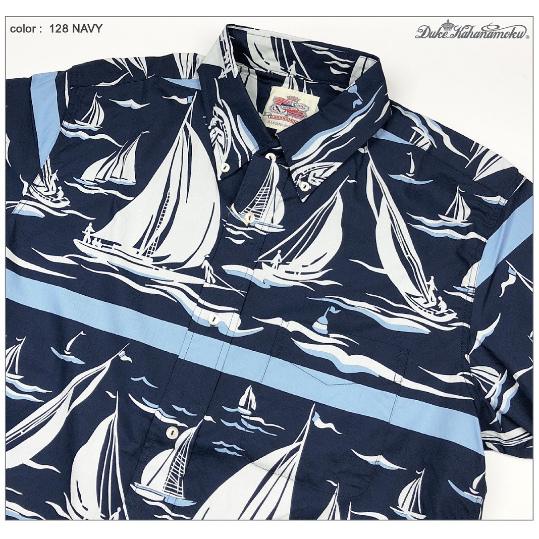 SUN SURF デューク カハナモク DK36847 半袖 ボタンダウン コットン