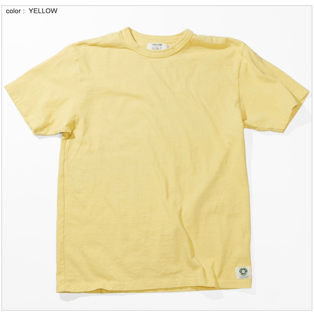 free rage フリーレイジ "Standard リサイクルコットン Tシャツ" (NEW ver,) FRCC001｜flamingosapporo｜03