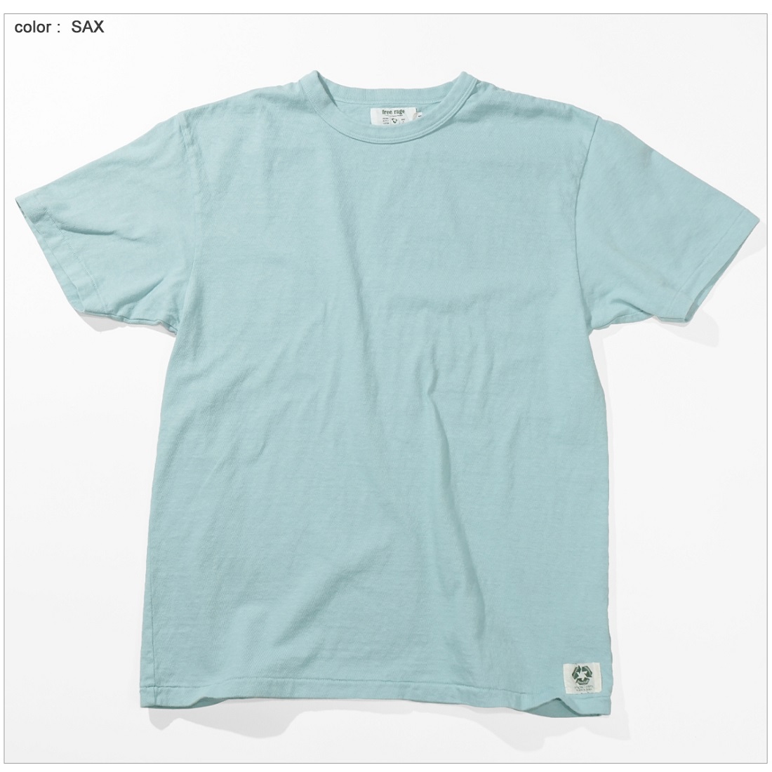 free rage フリーレイジ "Standard リサイクルコットン Tシャツ" (NEW ver,) FRCC001｜flamingosapporo｜04